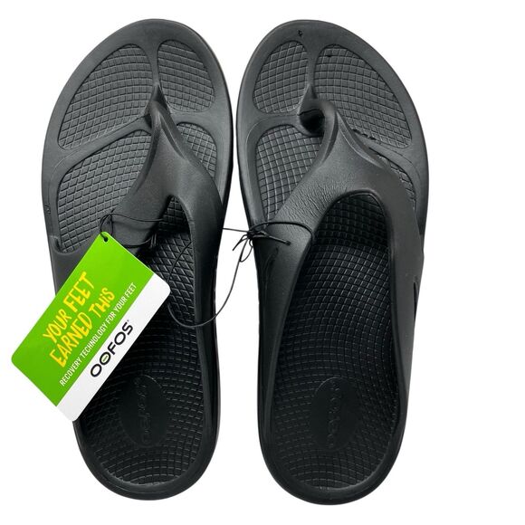 Oofos Ooahh Slides M10 Black Unisex Sandals Recovery Technology Comfort W12